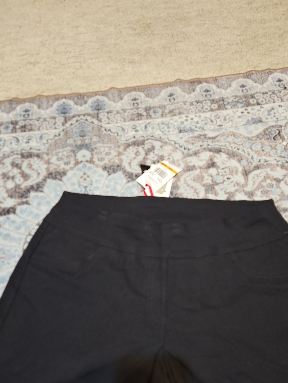 Ruby Rd. Black Wide-Leg Cropped Pants - Picture 3 of 8